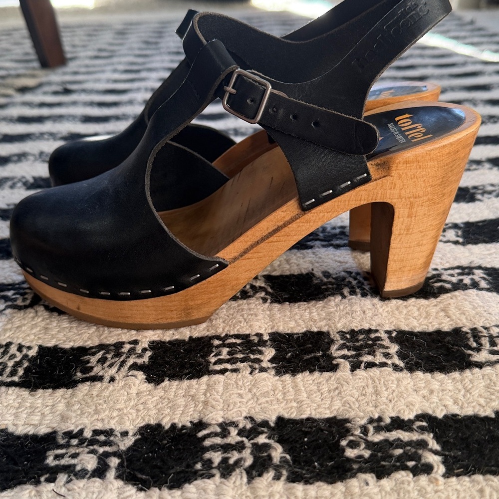 Swedish Hasbeens Toffel T Strap Sky High 37 - Picture 2 of 6
